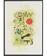 Miró LITHOGRAPH w/COA. #UniqueGift 1975 JOAN MIRÓ litógrafo. Limited Ed ... - $189.00