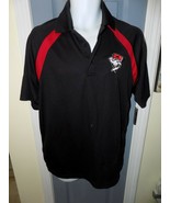 Charlotte Checkers Black Short Sleeve Golf Polo Shirt Size M Men&#39;s - $17.43