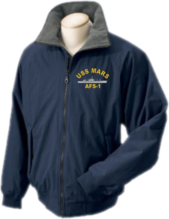Image of USS MARS AFS-1 DIRECT EMBROIDERED PORTLANDER JACKET..NEW