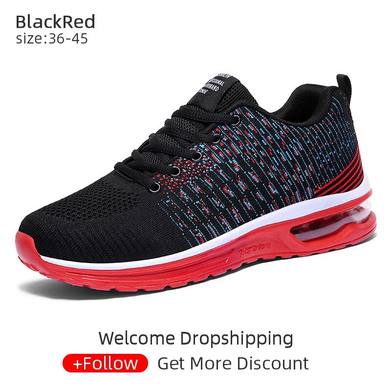 2021 NEW Men Sneakers Air Cushion Running Sports Shoes Mesh Breathable Casual Sh