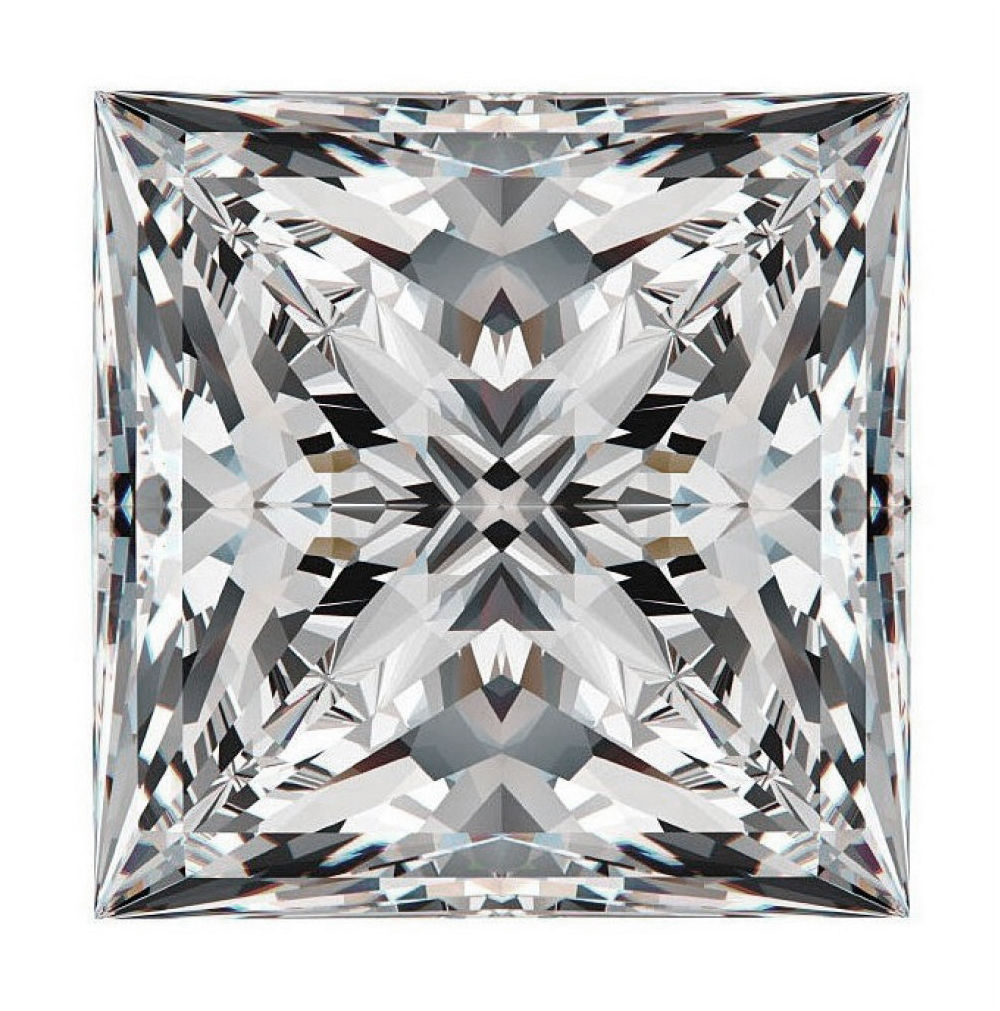 Princess Cut Shape Moissanite Loose Forever Brilliant Charles And Colvard
