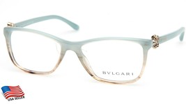 New Bvlgari 4073-B 5266 Sky BLUE/BROWN Eyeglasses Frame 52-16-140mm B35mm "Read" - $195.01