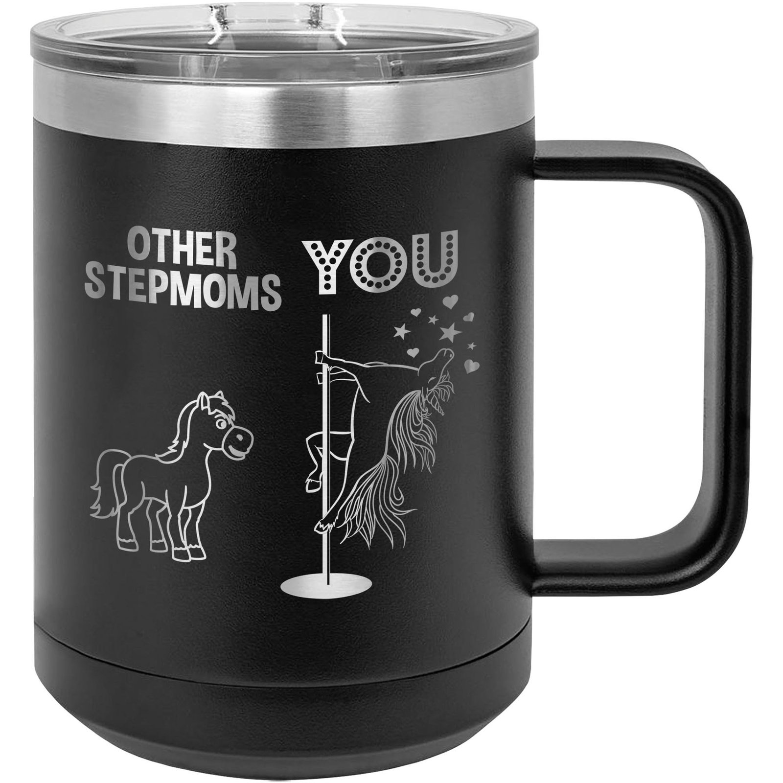 Stepmom Mug Tumbler Travel Coffee Cup Funny Gift For Birthday Step Mom K T Mugs