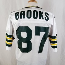 Vintage Robert Brooks #87 Green Bay Packers Jersey Sz 44 Large Champion White - $44.99