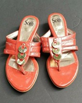Sofft Patent Leather Thong Sandal Size 7.5 - $28.49