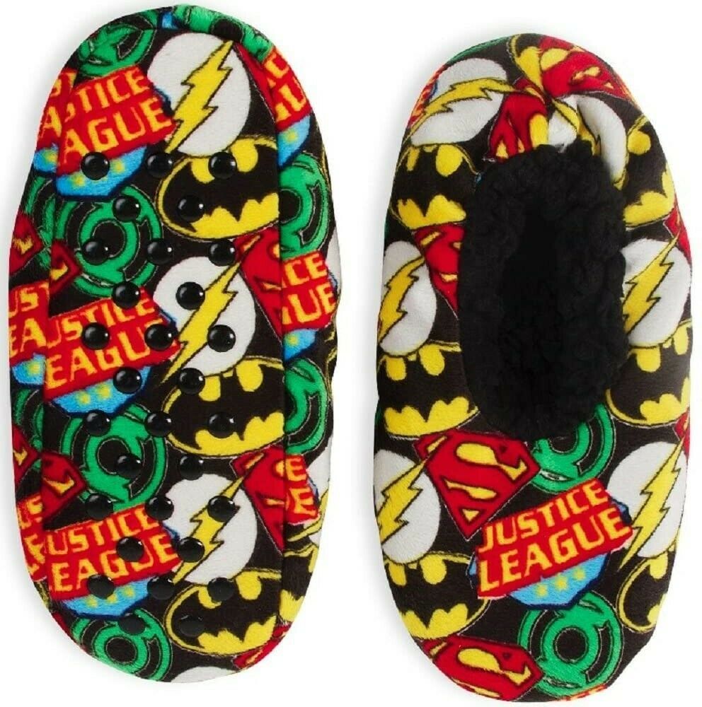 Primary image for Justice league batman boys wave babba slippers size s/m (8-13) or m/