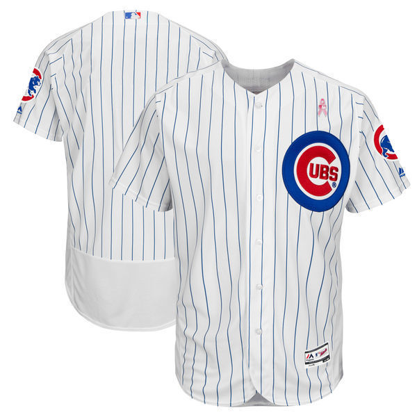 2018 Mother Edition Chicago Cubs Men's Blank Jersey Sewn on White ...