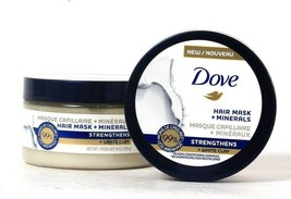 2 Count Dove 4 Oz Hair Treatment Plus Minerals Strengthens & White Clay