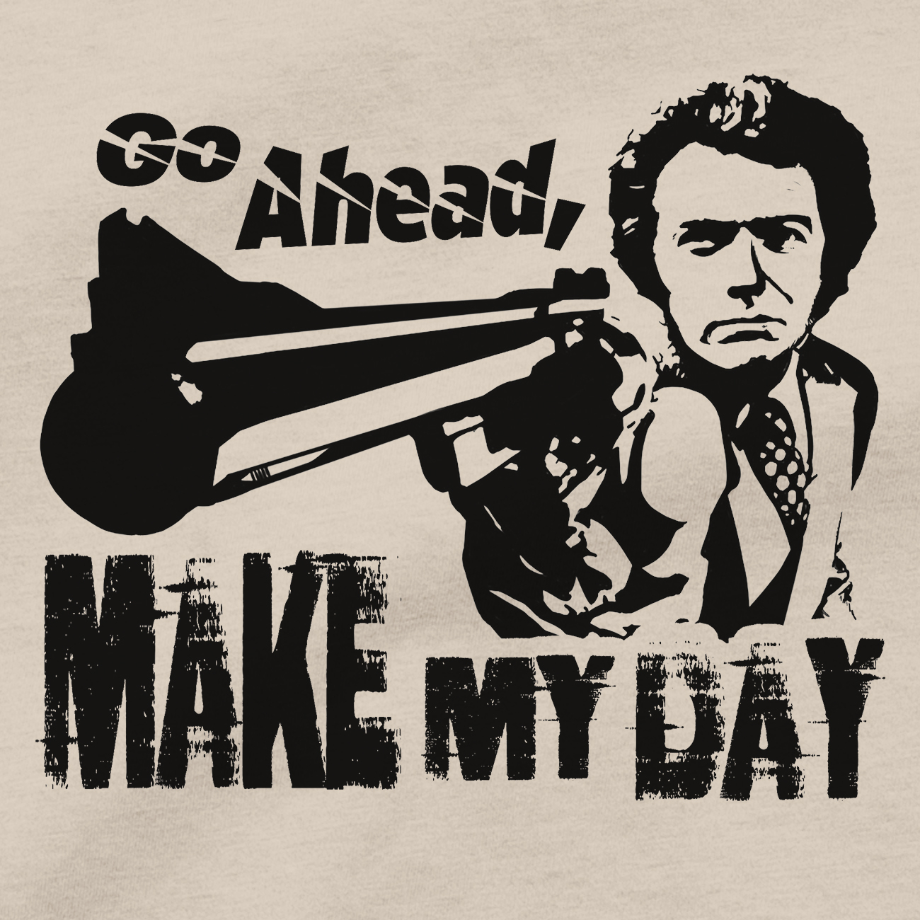 Clint Eastwood T Shirt, Make My Day Dirty Harry Movies Unisex Cotton ...