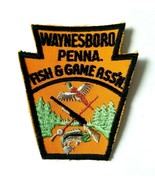 Fish &amp; Game Association Waynesboro Pennsylvania Embroidered Patch Fish R... - $13.00