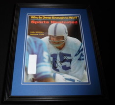 Earl Morrall Signed Framed 1968 Sports Illustrated Magazine Cover Colts image 1