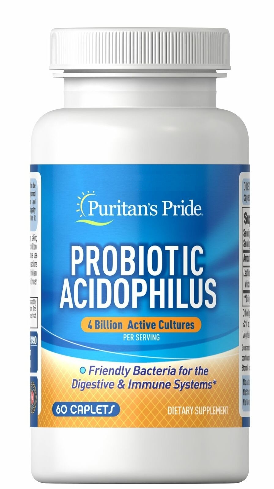 Puritan's Pride Acidophilus & Digestive Enzymes 60 Tablets Vitamins