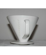 Vintage Starbucks White Coffee Mug cup  Planter Shabby Chic Decor Flower... - $24.74
