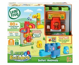 Leap Frog Builders Safari Animals 80+ Learning Phrases and Sounds - $30.34