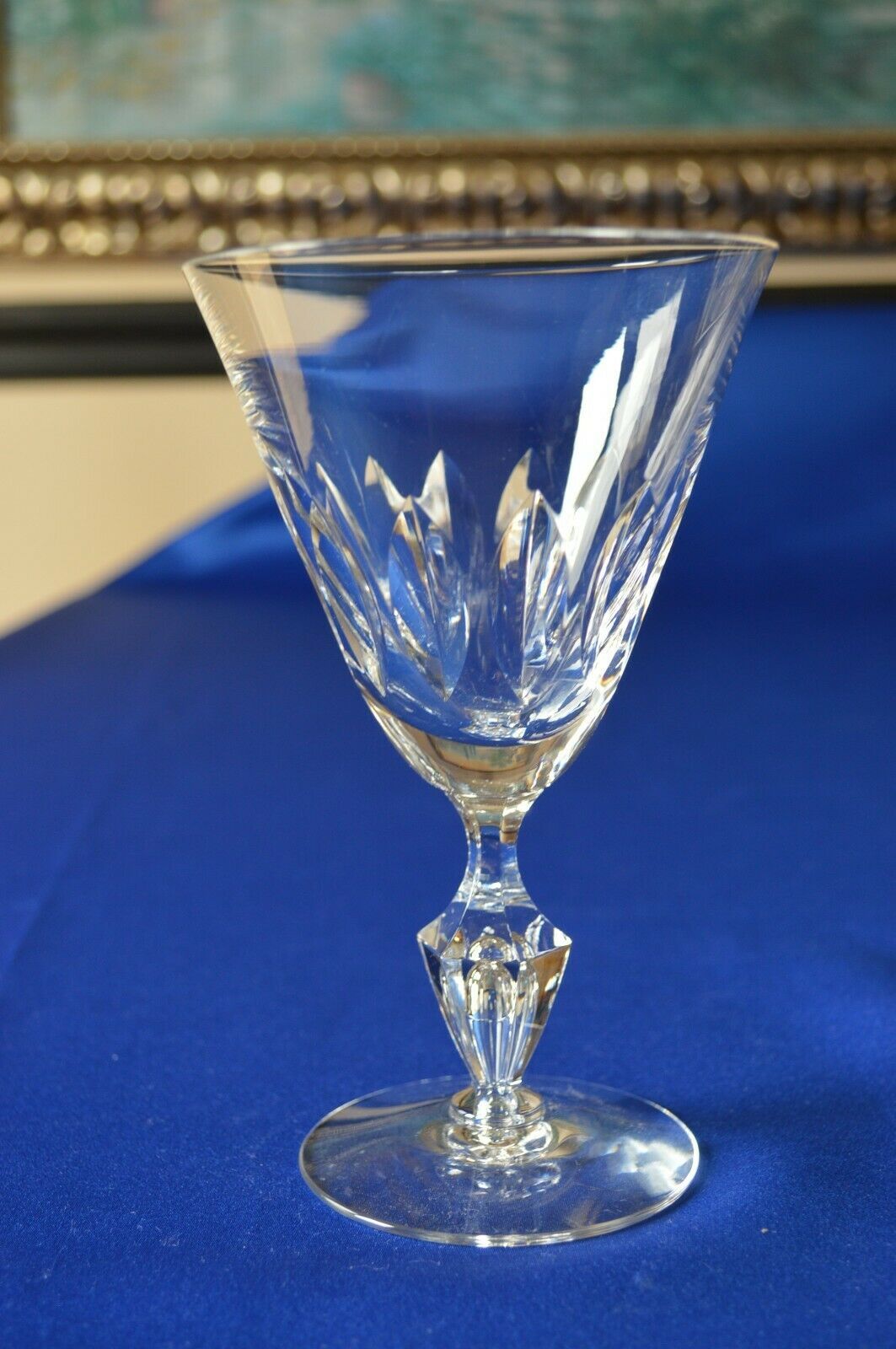 Vintage Tiffin Crystal Melissa Pattern Iced Tea Goblet 5 3/4" 