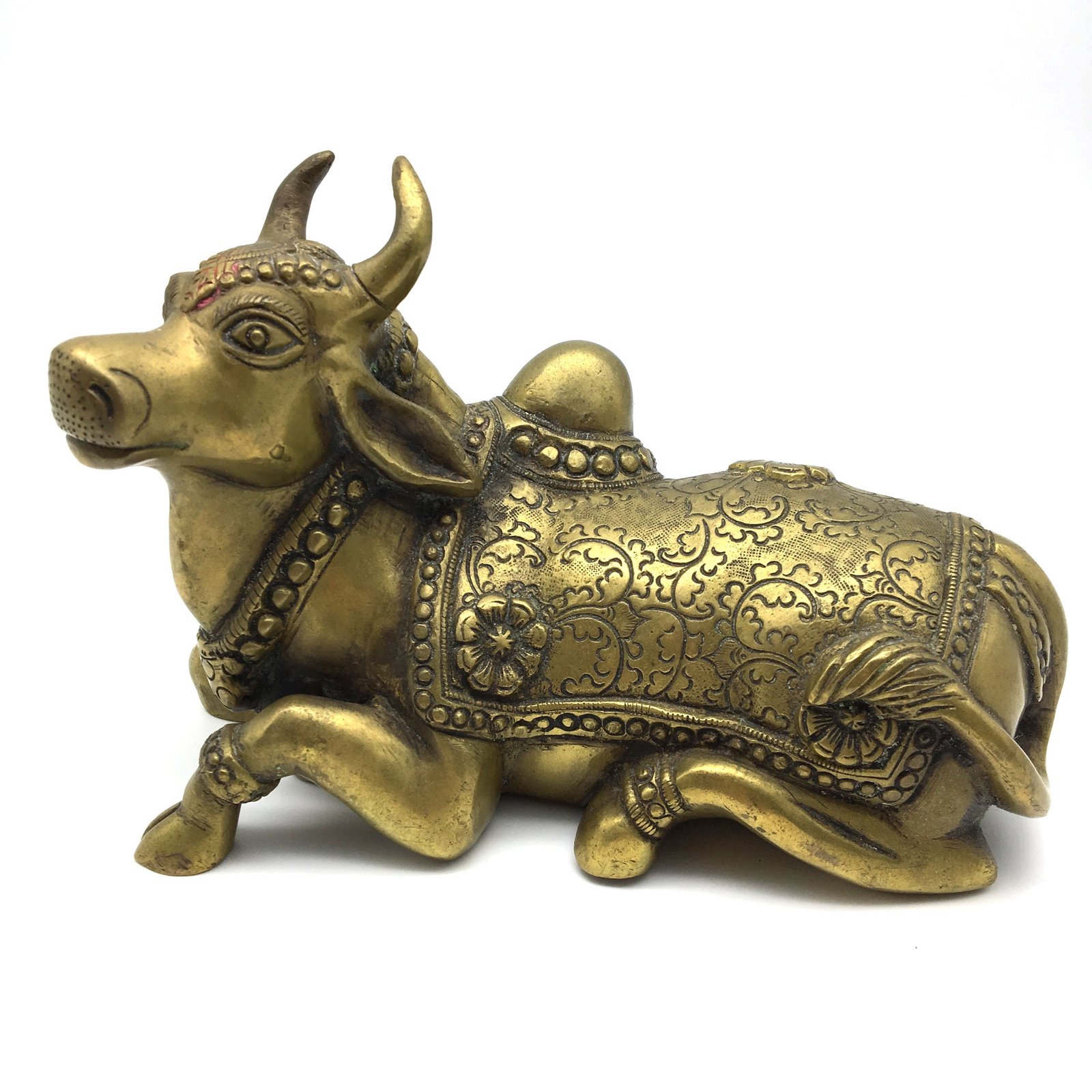 Handcrafted Brass Nandi Bull Statue Vahana of India God Shiva Siva ...