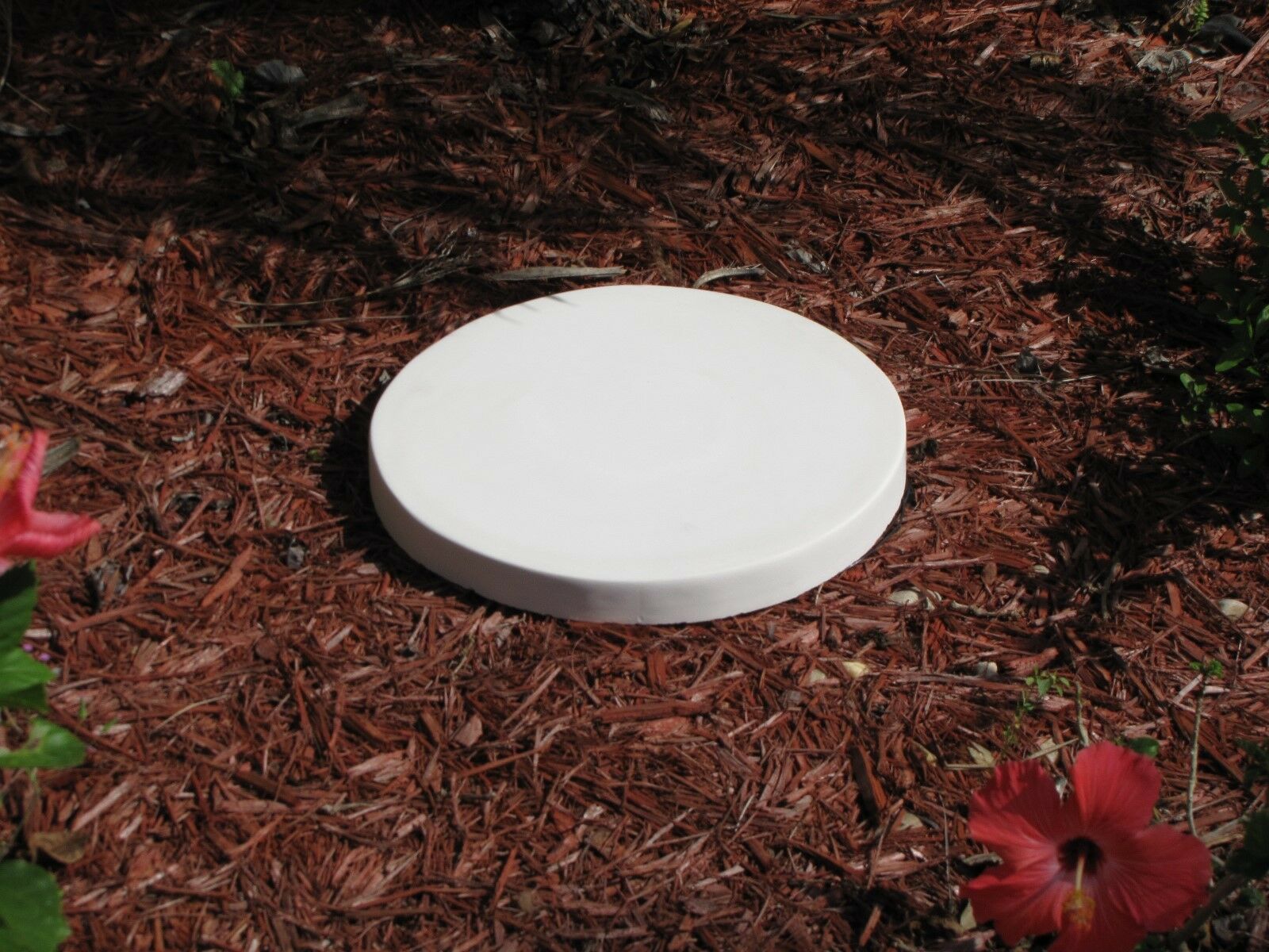 1 18x2" ROUND, PLAIN, FLAT CONCRETE STEPPING STONE MOLD, MOULD SS