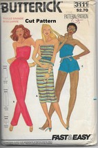 Butterick 3111 Women Misses Dress Jumpsuit Casual Leisure Wear, Size Large - $12.00