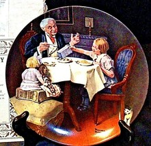 1984 “The Gourmet” by Norman Rockwell Plate with Box ( Knowles ) AA20-CP... - $59.95