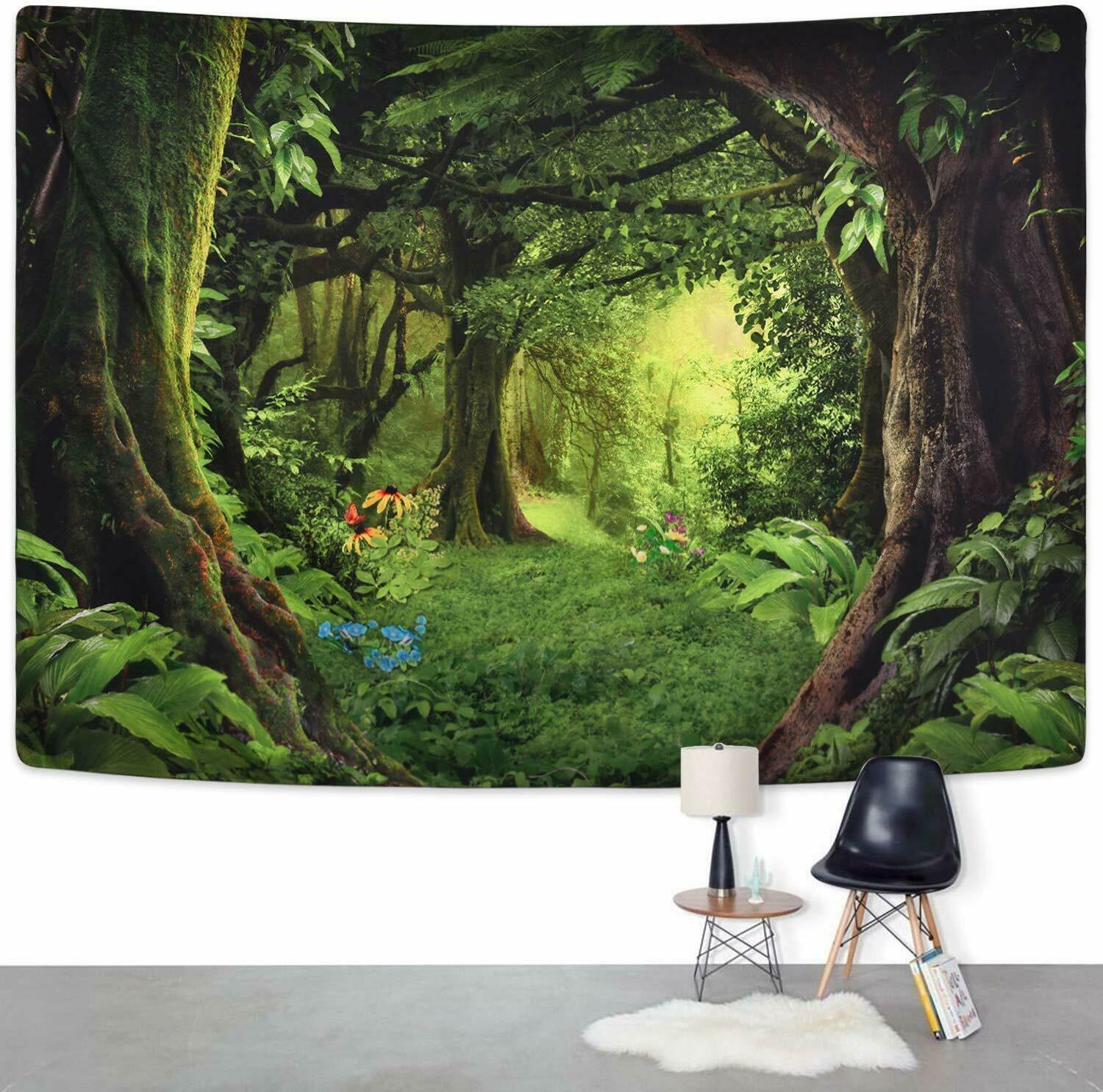 Green Forest Tapestry 51.2" x 59.1" - Tapestries