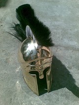 Nauticalmart Greek Corinthian Helmet with Plume Brass Ancient Helmet Reproductio