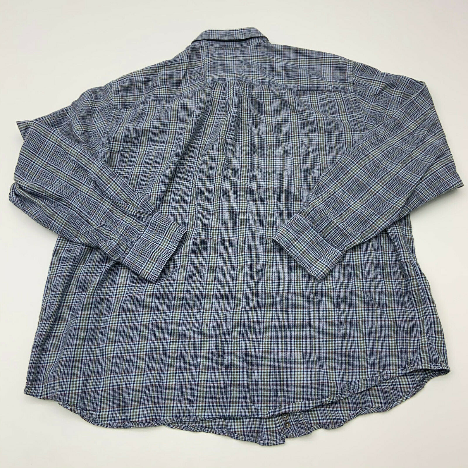 Grant Thomas Button Up Shirt Mens XXL Multicolor Stripe Long Sleeve ...