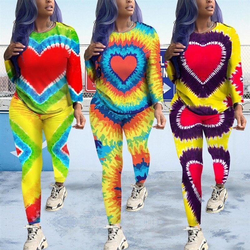 2 piece tie dye sweatsuit