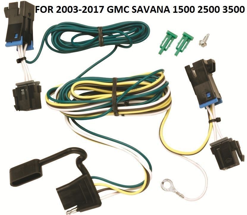 20032017 GMC SAVANA 1500 2500 3500 TRAILER HITCH WIRING KIT HARNESS PLUG & PLAY Towing & Hauling