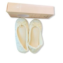 NEW ISOTONER Women's Intimate Slippers Diamond Top Tie Front Size Small (5-6) - $11.38