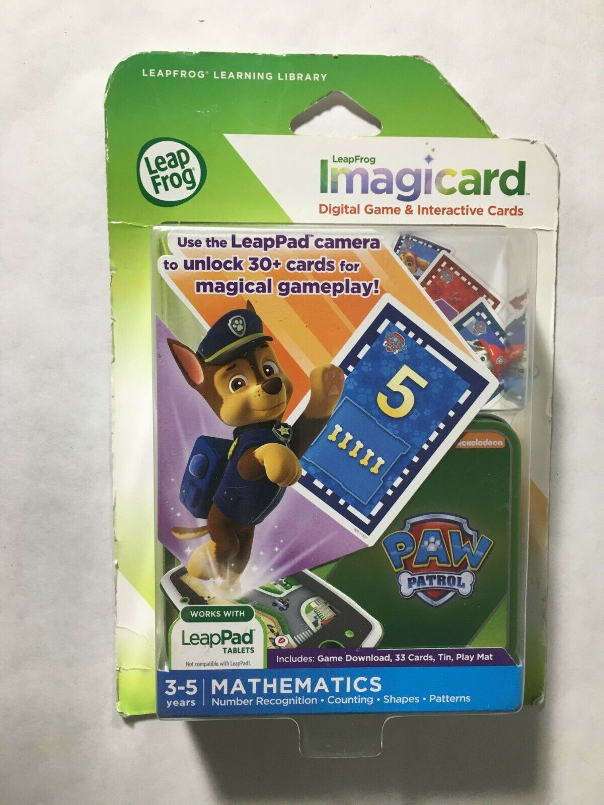 leapfrog imagicard paw patrol learning game