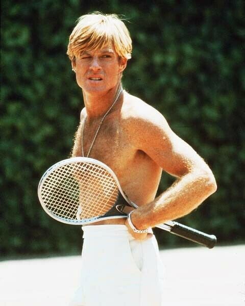 Robert Redford beefcake bare chest plays tennis 1974 The Great Gatsby Poster