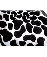 WHITE &amp; BLACK FUN COW PRINT FARM ANIMAL BANDANA HEAD WRAP SCARF MOO HANK... - $4.50