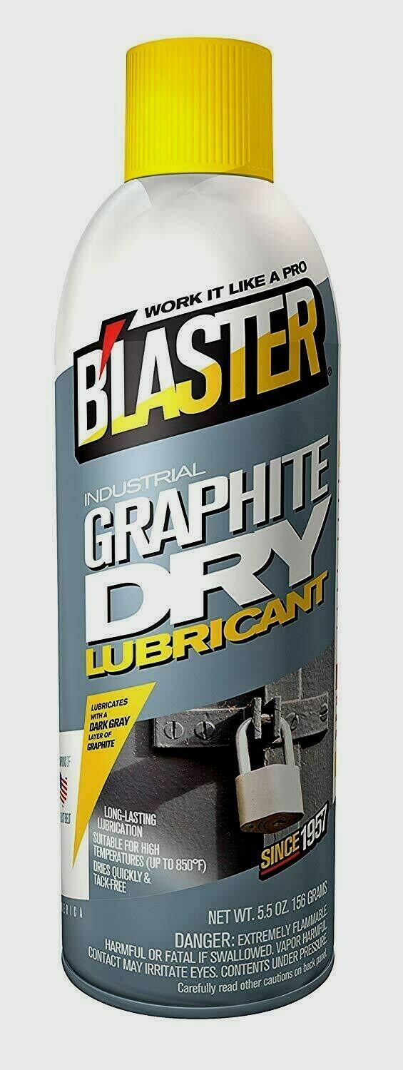 Blaster Industrial GRAPHITE DRY LUBRICANT Film Lube Aerosol Extreme Temp 5.5 oz