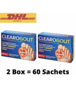 2X CLEAROGOUT Gout Therapy (30 sachets) Prevent Urates Uric Acid Crystal... - $74.88