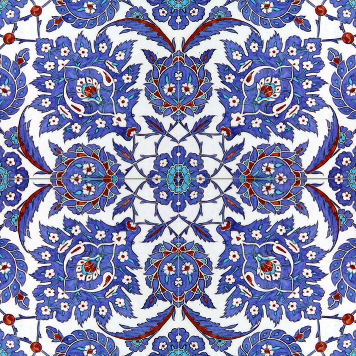 Turkish pattern 16th century design Tile Mural Kitchen Bathroom Wall