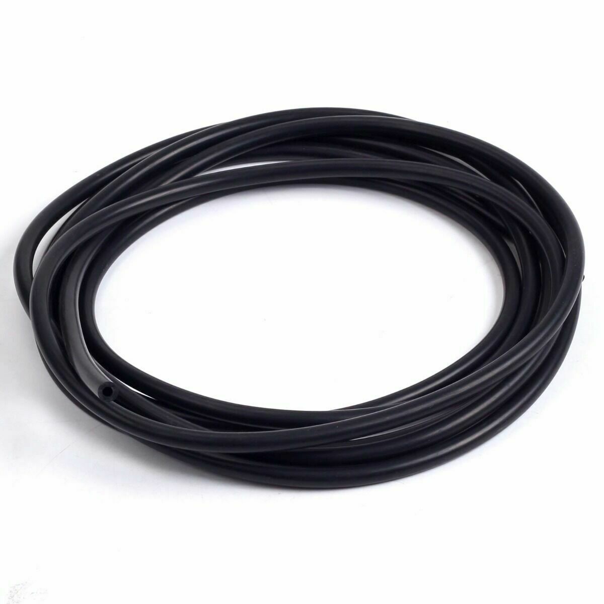 10 Feet ID: 1/4 / 6mm Silicone Vacuum Hose Tube High Performance Black