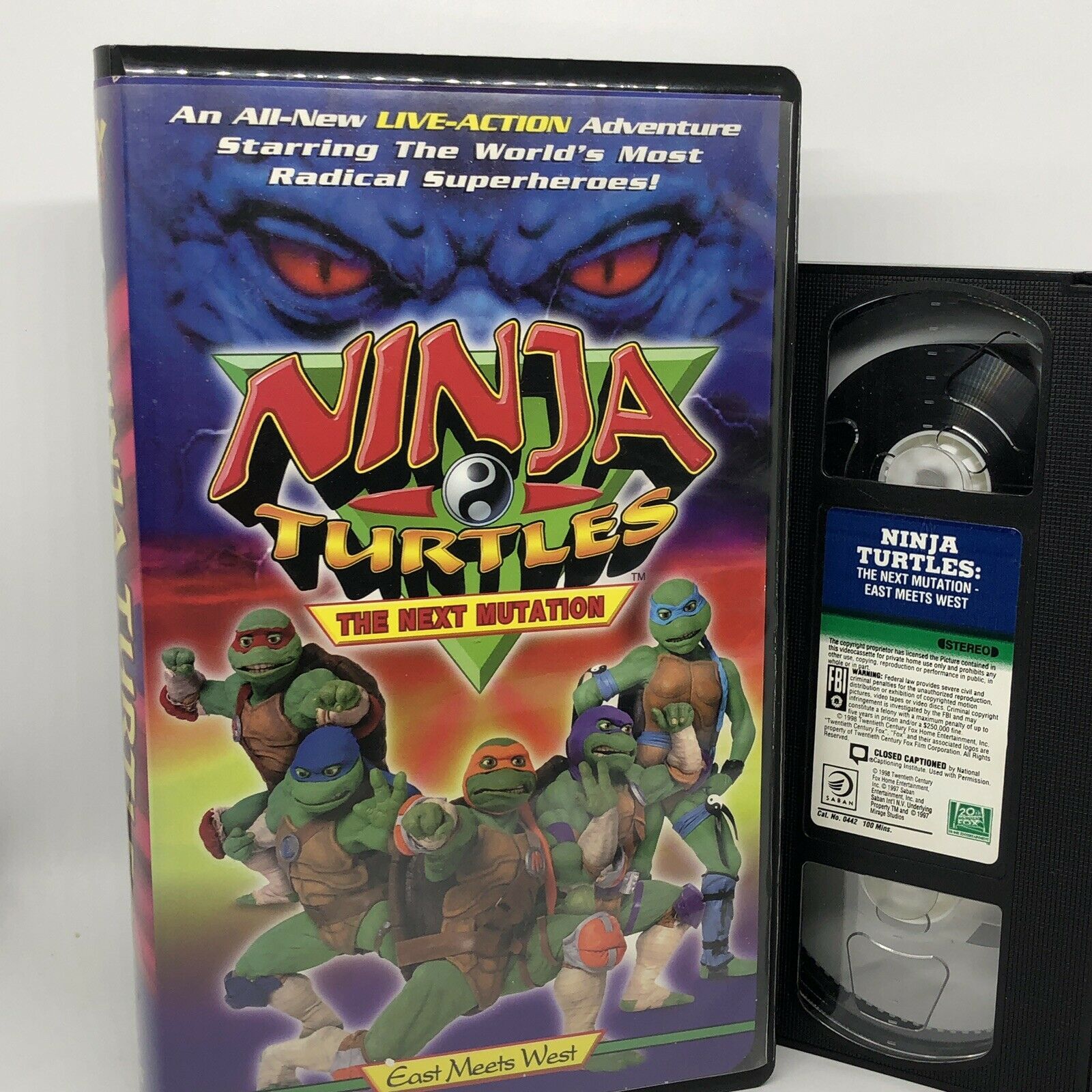 Teenage Mutant Ninja Turtles The Next Mutation East Meets West VHS ...