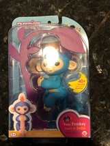 NEW WowWee Fingerlings Boris Light Blue Orange Hair Monkey Interactive Authentic - $20.03