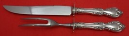 Melrose by Gorham Sterling Silver Steak Carving Set Knife 10 1/2" Fork 8 3/4" - $107.91