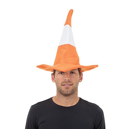 Traffic Cone Hat (Hats) Unisex One Size Toys & Hobbies