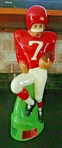 Bourbon Whiskey OBR Red Football Player #7 Decanter Bottle 1972 Paul Lux... - $70.00
