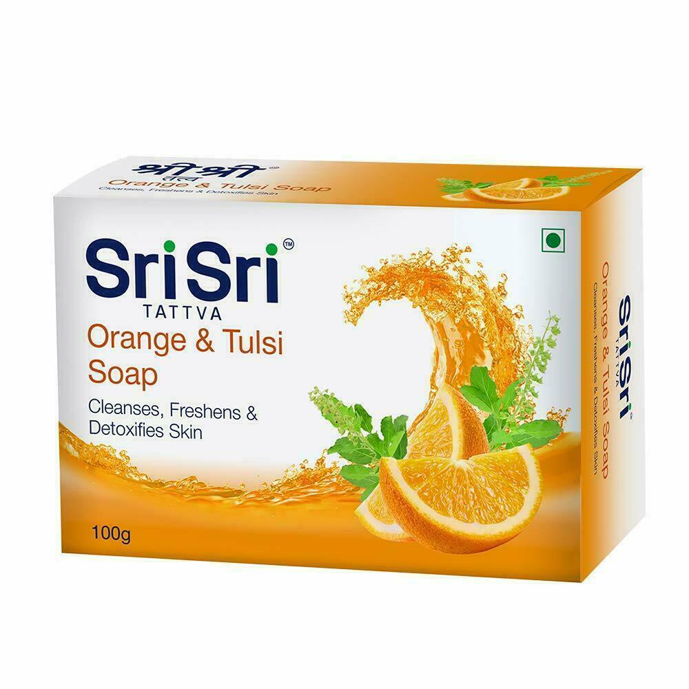 Sri Sri Tattva Orance & Tulsi Soap, 100g (Pack of 2)