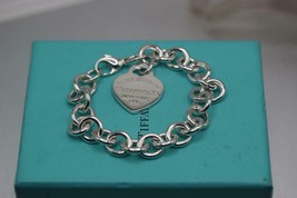 Tiffany & Co. Return to Tiffany Heart Tag Charm Bracelet 925 Sterling Silver - $257.13