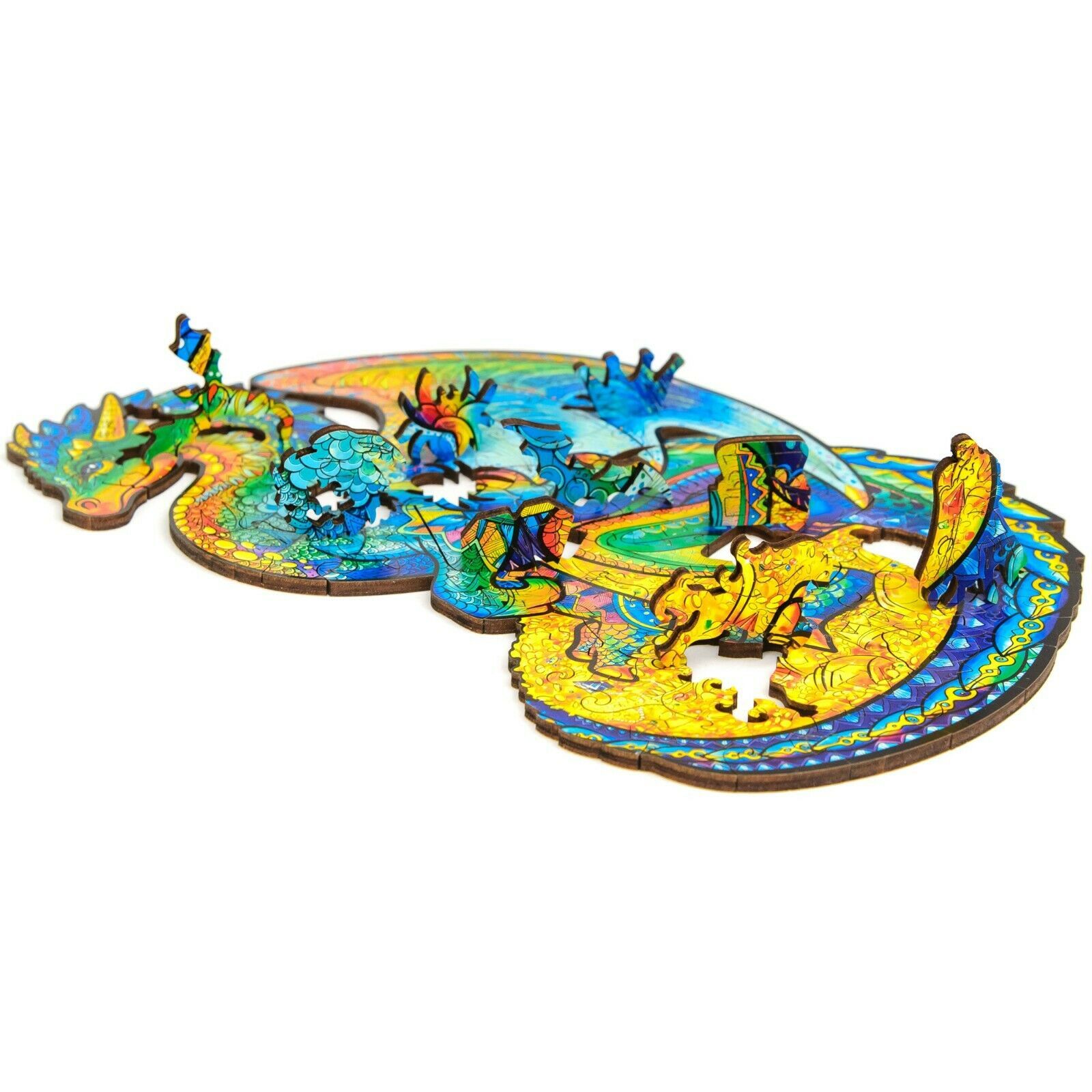 Unidragon Wooden Jigsaw Puzzles "Guarding Dragon" Wooden Puzzles for ...