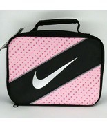 Nike Contrast Insulated Reflective Lunch Tote Pink Dot New With Tags - $14.41