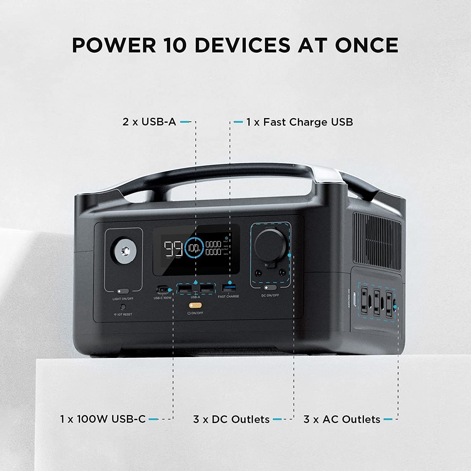 Ef Ecoflow River Wh Portable Power Station X W Peak W Ac