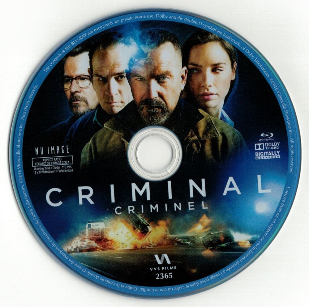 Criminal (Blu-ray Disc) Kevin Costner, Tommy Lee Jones, Gary Oldman ...