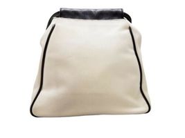 Leather Nylon Hogan Women Black/Off White Handbag Bag Purse Dust Made in Italy image 4