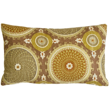 Bohemian Medallion Mulberry 12x20 Throw Pillow, Complete with Pillow Insert - $41.95