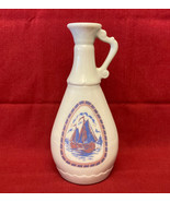 Vintage 1963 Jim Beam whiskey decanter bottle Dutch windmill ships Delft... - $4.00